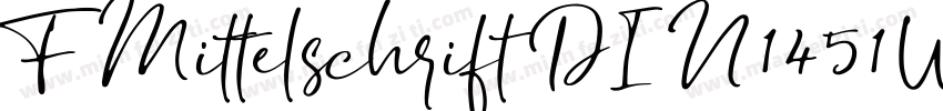 FMittelschriftDIN1451W01-D Regular字体转换